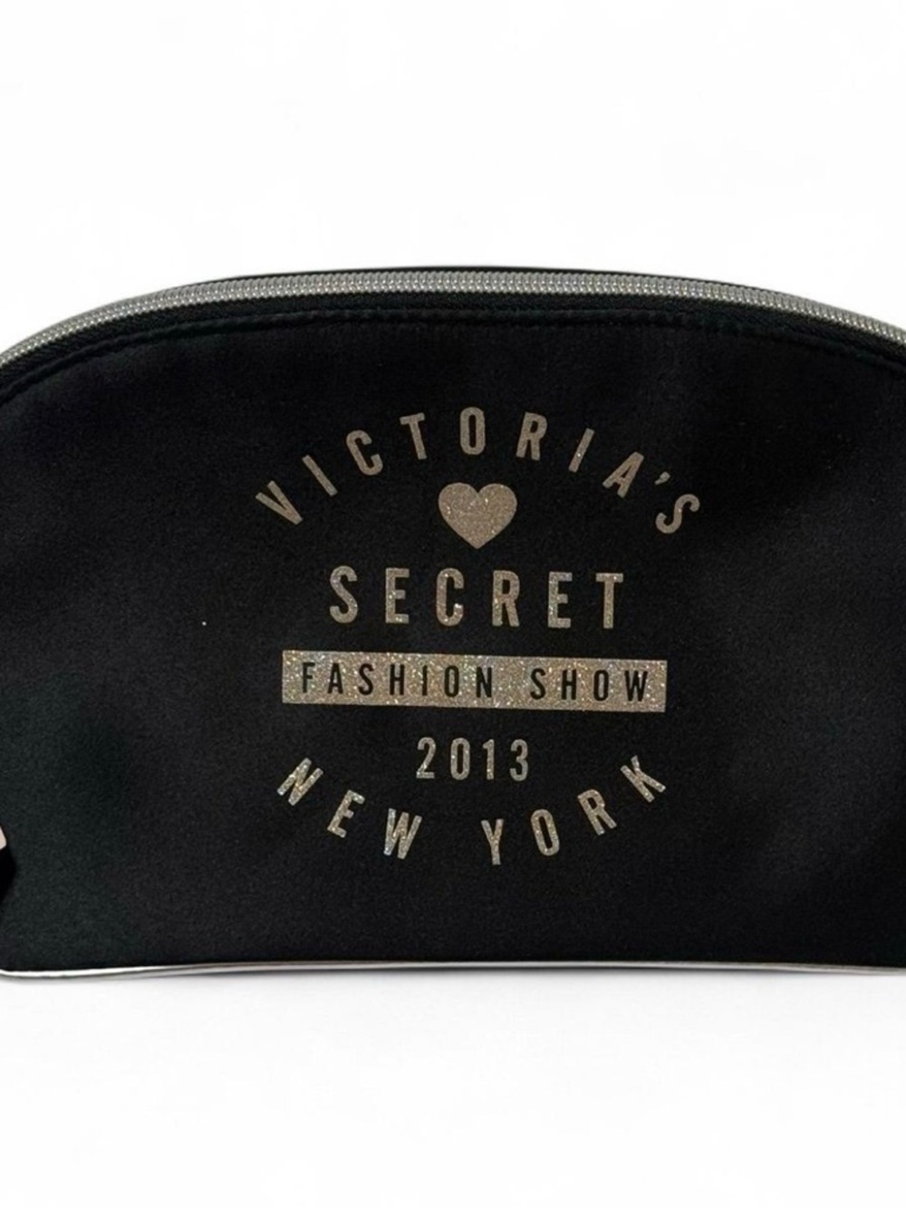 Victoria's Secret Black & Gold Cosmetic Pouch
